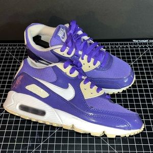Nike Air Max 90 Sneakers Pure Purple White 325213-511 RARE 🟣 Women’s Size 7 🔥